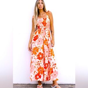 Floral Print Maxi Sundress